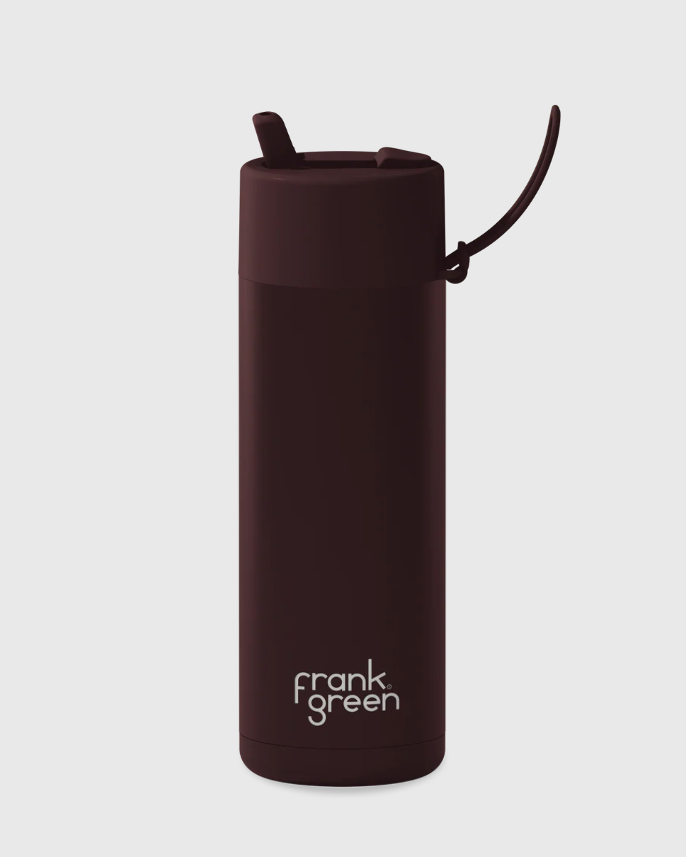 Frank Green Ceramic Reusable Bottle Chocolate 595ML