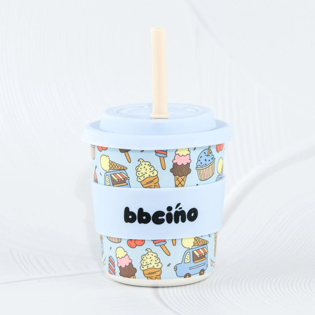 BBcino Reusable Cup: Midi SCOOPS BLUE (240mL)