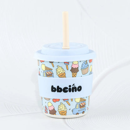 BBcino Reusable Cup: Midi SCOOPS BLUE (240mL)