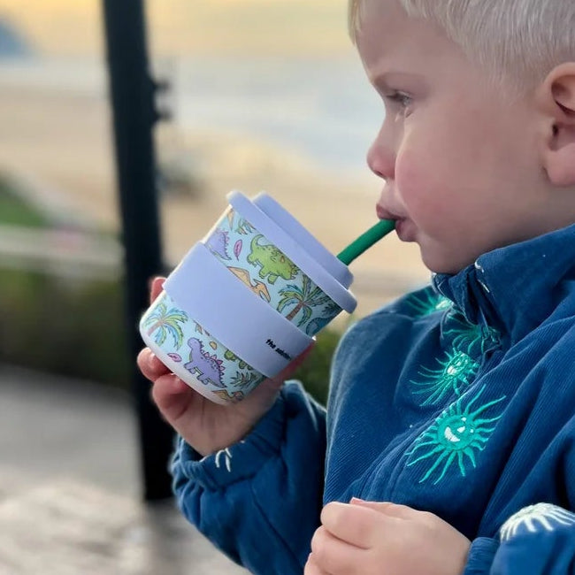 BBcino Reusable Cup: Midi SIP-A-SAURUS DINO (240mL)
