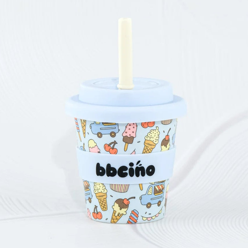BBcino Reusable Cup: Mini SCOOPS BLUE (120mL)