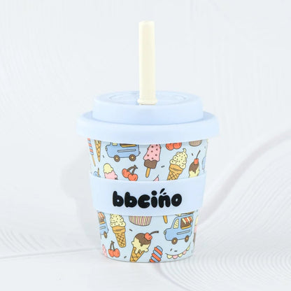 BBcino Reusable Cup: Mini SCOOPS BLUE (120mL)
