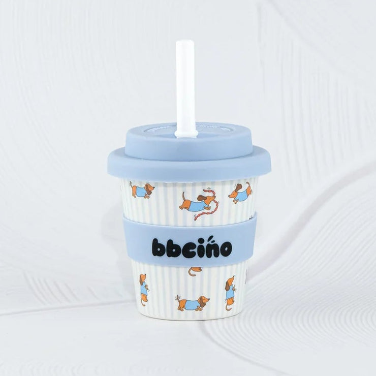 BBcino Reusable Cup: Mini DASH DOG BLUE (120mL)