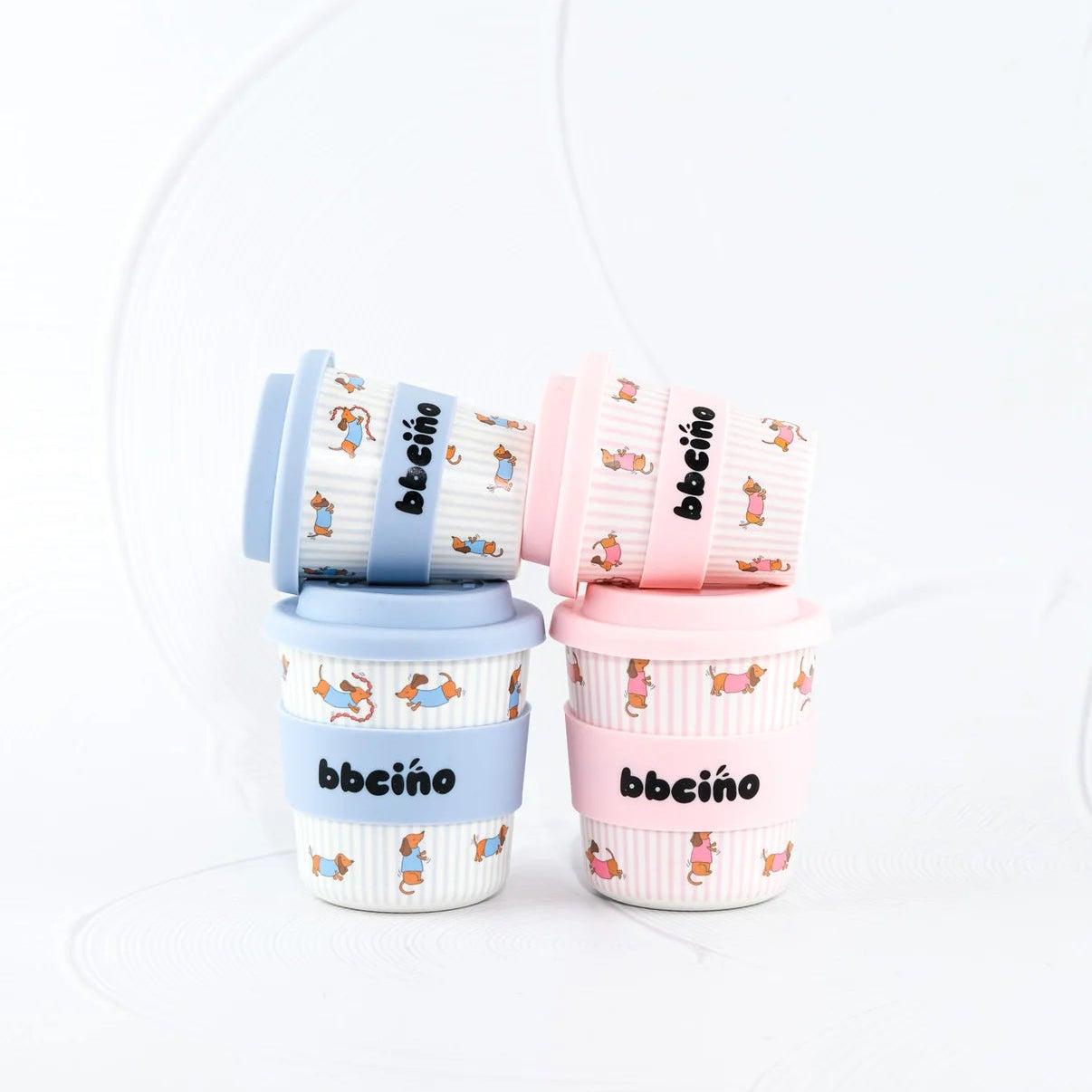 BBcino Reusable Cup: Mini DASH DOG BLUE (120mL)