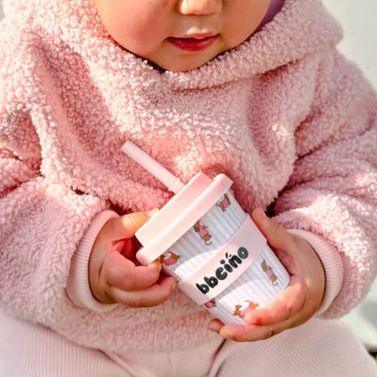 BBcino Reusable Cup: Mini DASH DOG PINK (120mL)