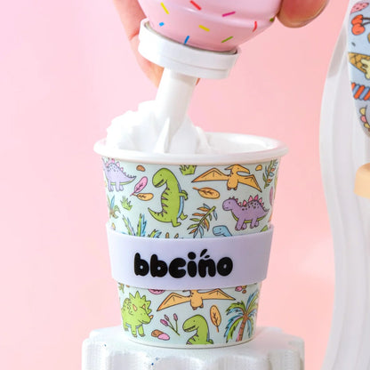 BBcino Reusable Cup: Mini SIP-A-SAURUS DINO (120mL)