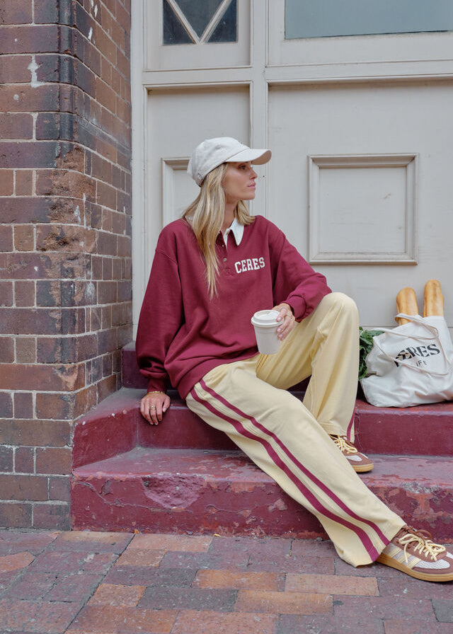 GiGi Track Pant in Butter by Ceres Life