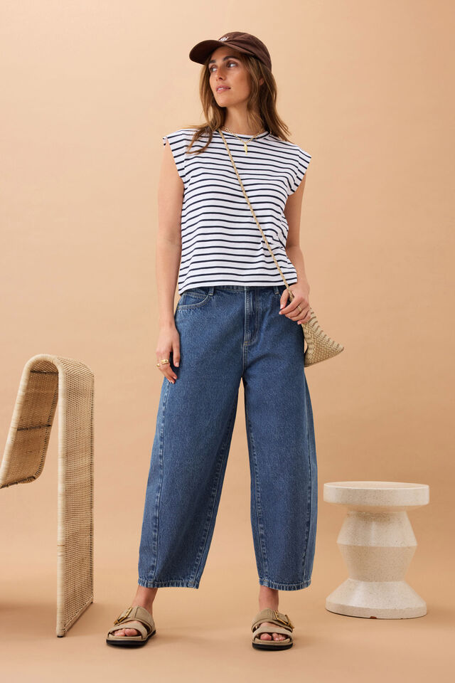 Maggie Barrel Leg Jean by Ceres Life