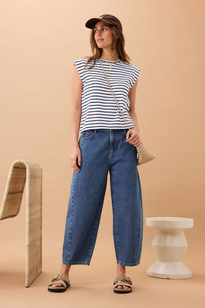 Maggie Barrel Leg Jean by Ceres Life