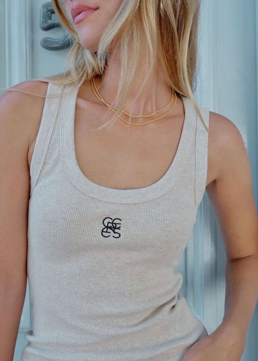 Zoe Tank in Oat by Ceres Life