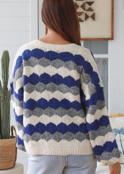 Harlow Knit Cardigan Blues