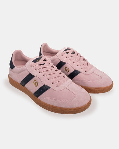 GOODSOLE 2001 Parallel Sneaker Pink/Navy Suede