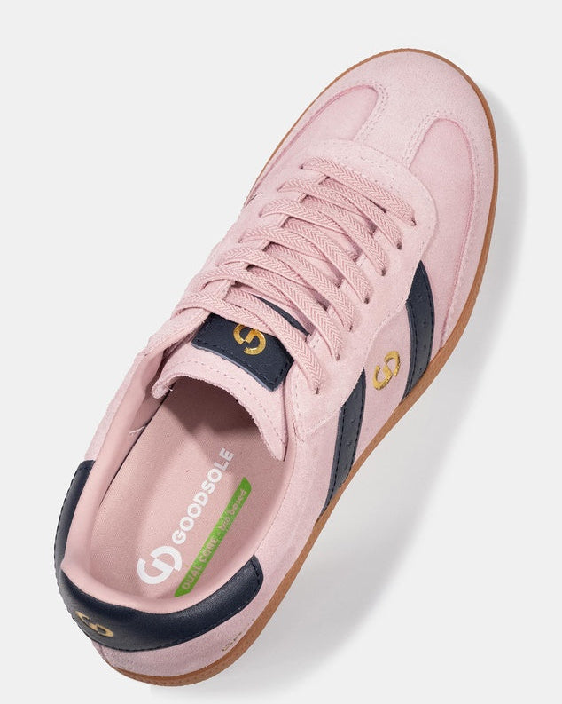 GOODSOLE 2001 Parallel Sneaker Pink/Navy Suede