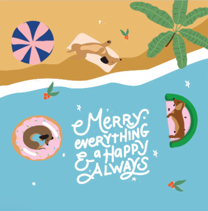 Merry Everything & Happy Always Christmas Greeting Card