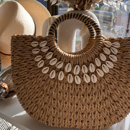 Woven Straw Bag: Shell
