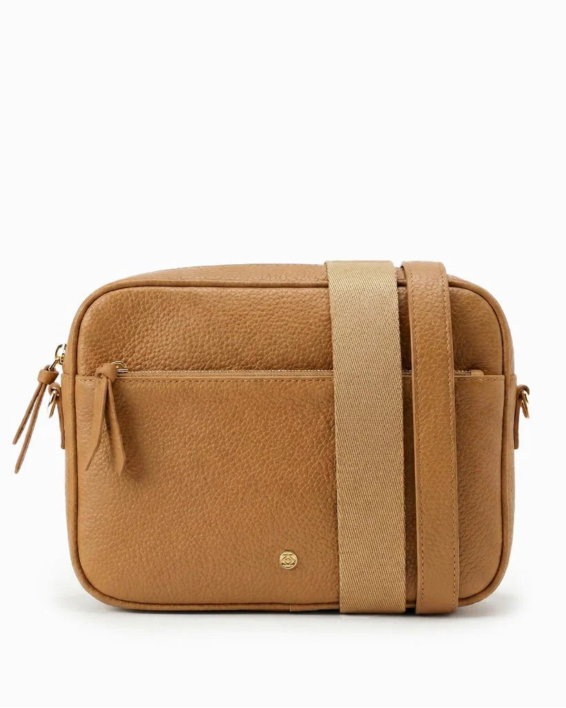 Leah Crossbody in Tan by Zjoosh