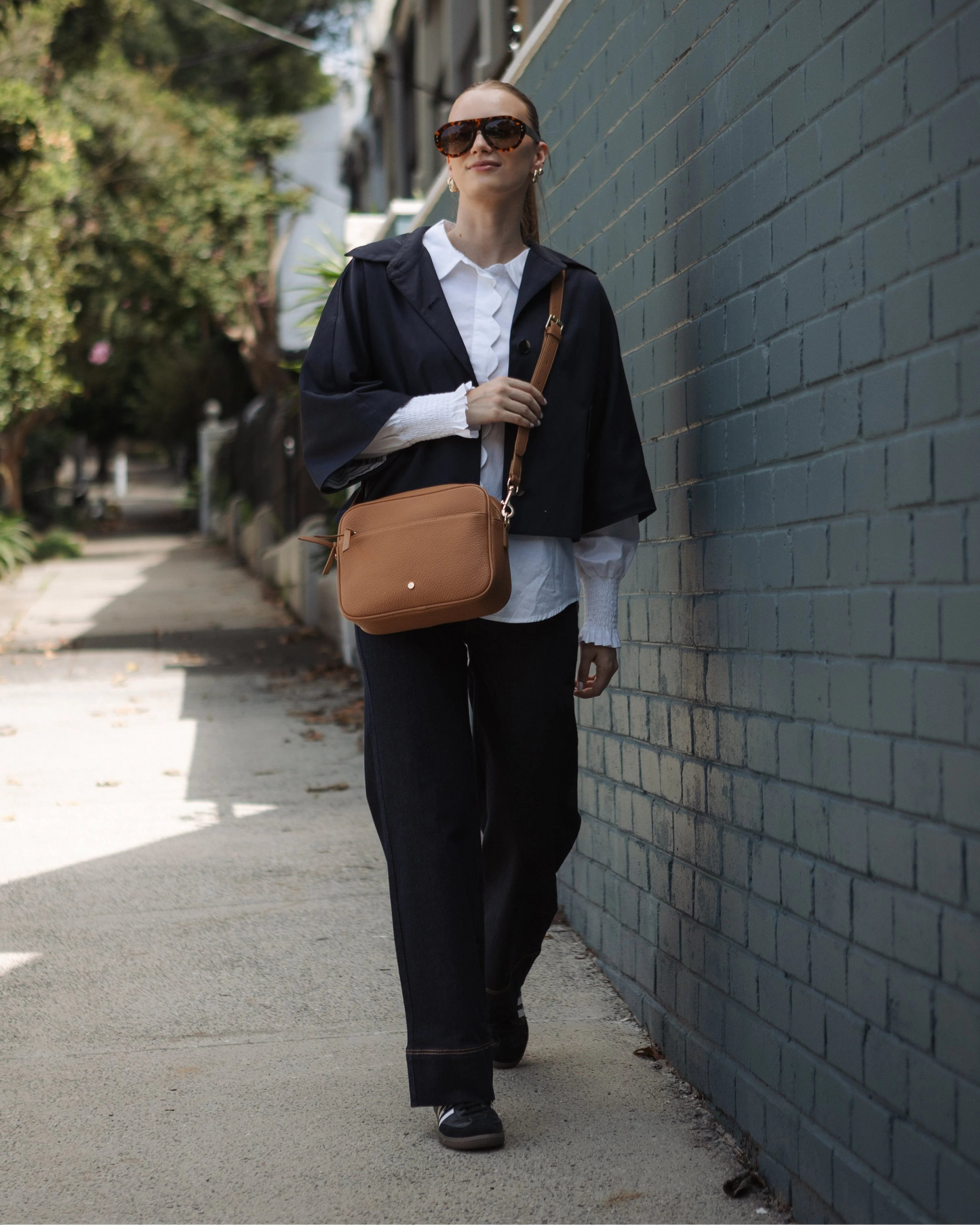 Leah Crossbody in Tan by Zjoosh