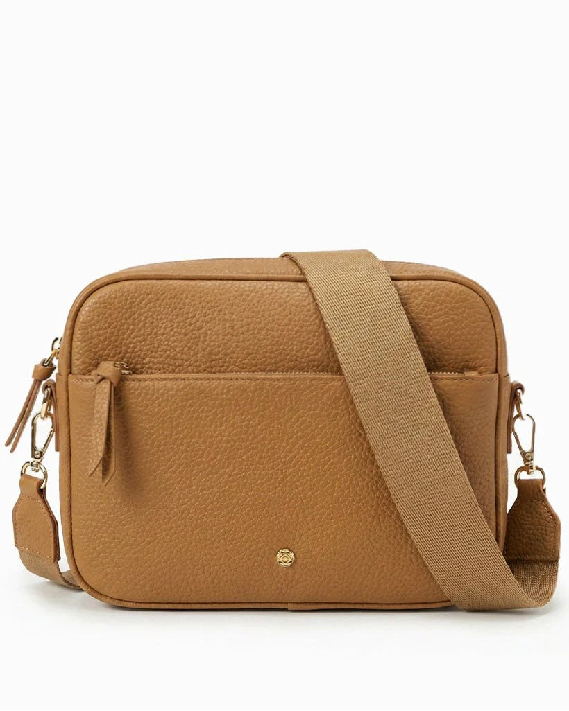 Leah Crossbody in Tan by Zjoosh