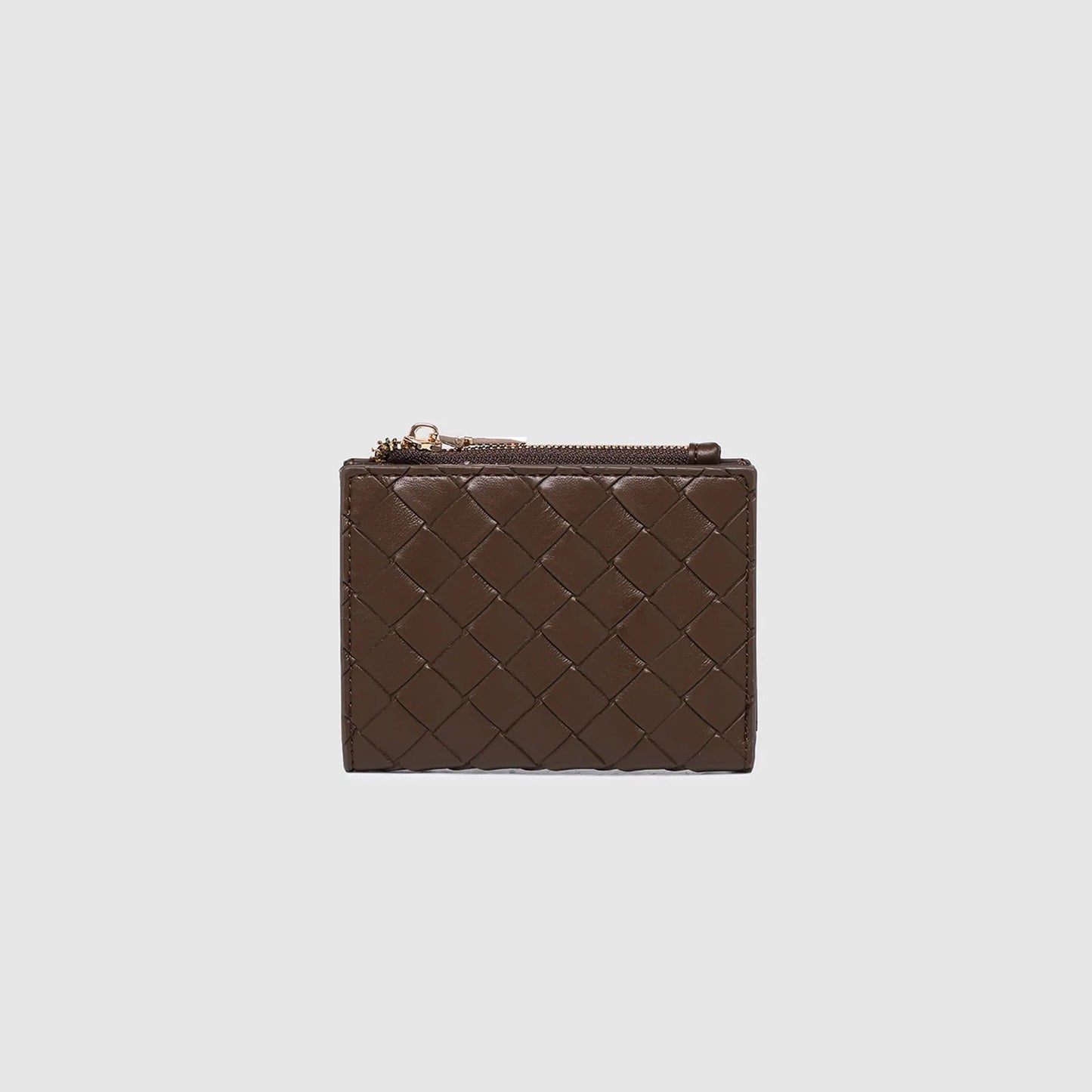 Lily Woven Wallet Chocolate