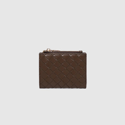 Lily Woven Wallet Chocolate
