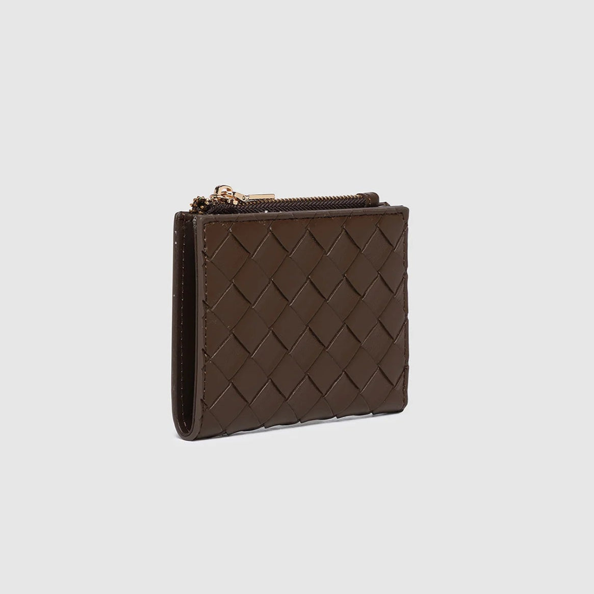 Lily Woven Wallet Chocolate