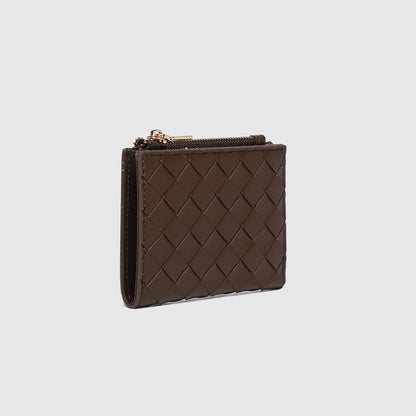 Lily Woven Wallet Chocolate