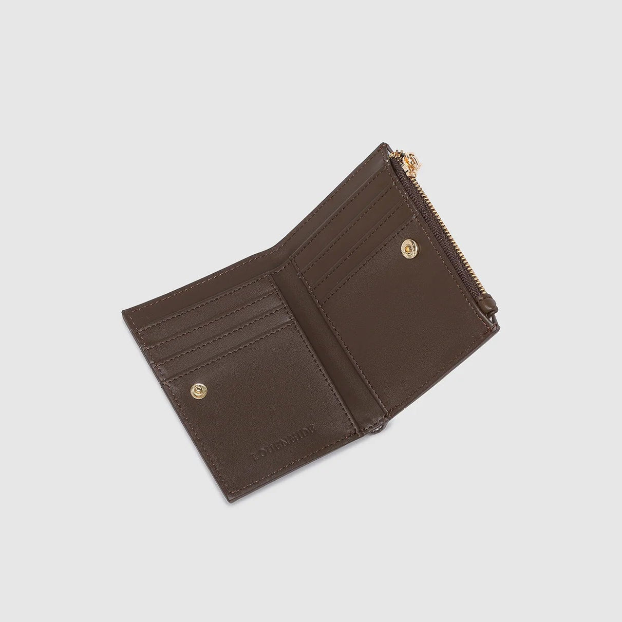 Lily Woven Wallet Chocolate