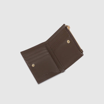 Lily Woven Wallet Chocolate