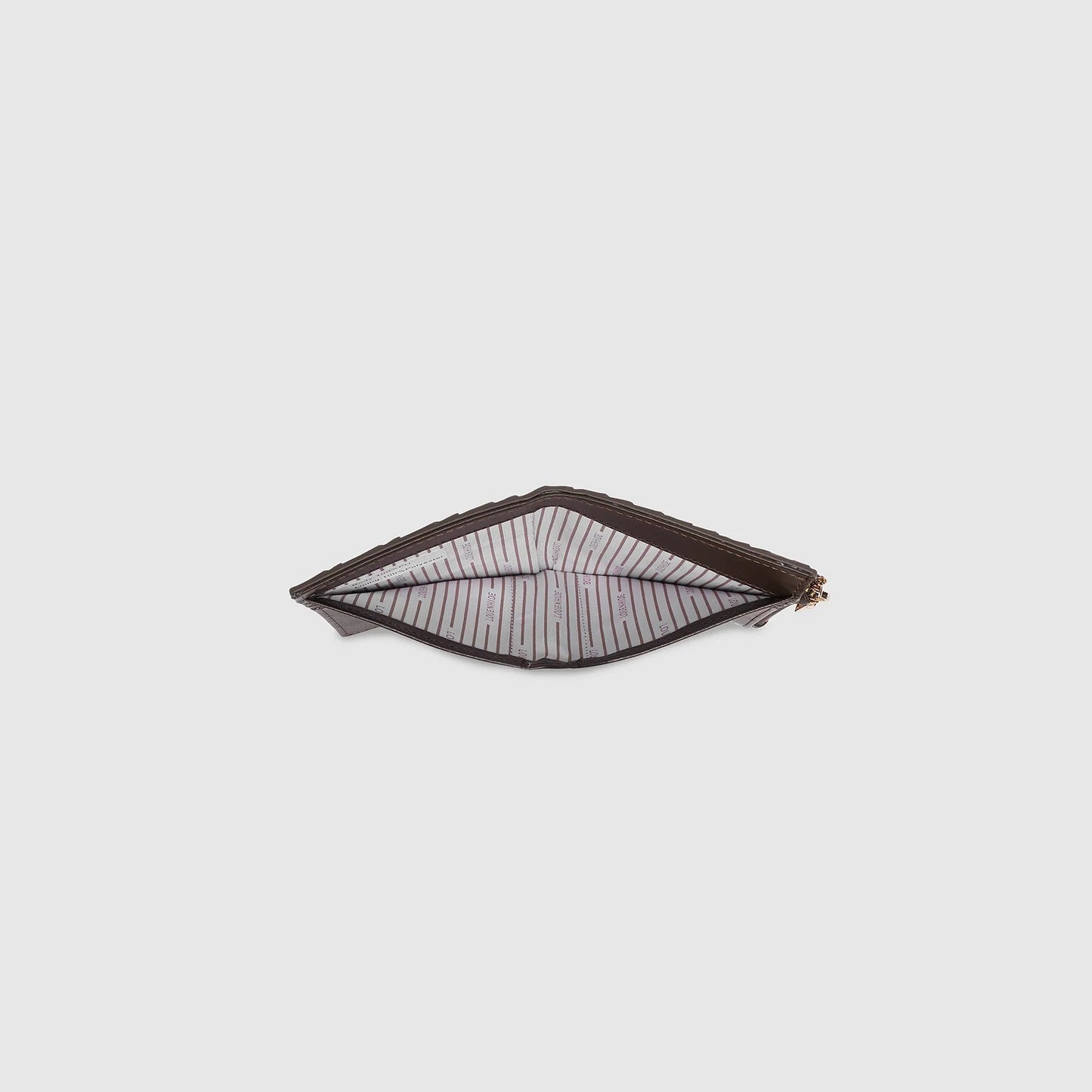 Lily Woven Wallet Chocolate