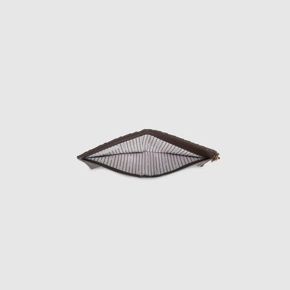 Lily Woven Wallet Chocolate