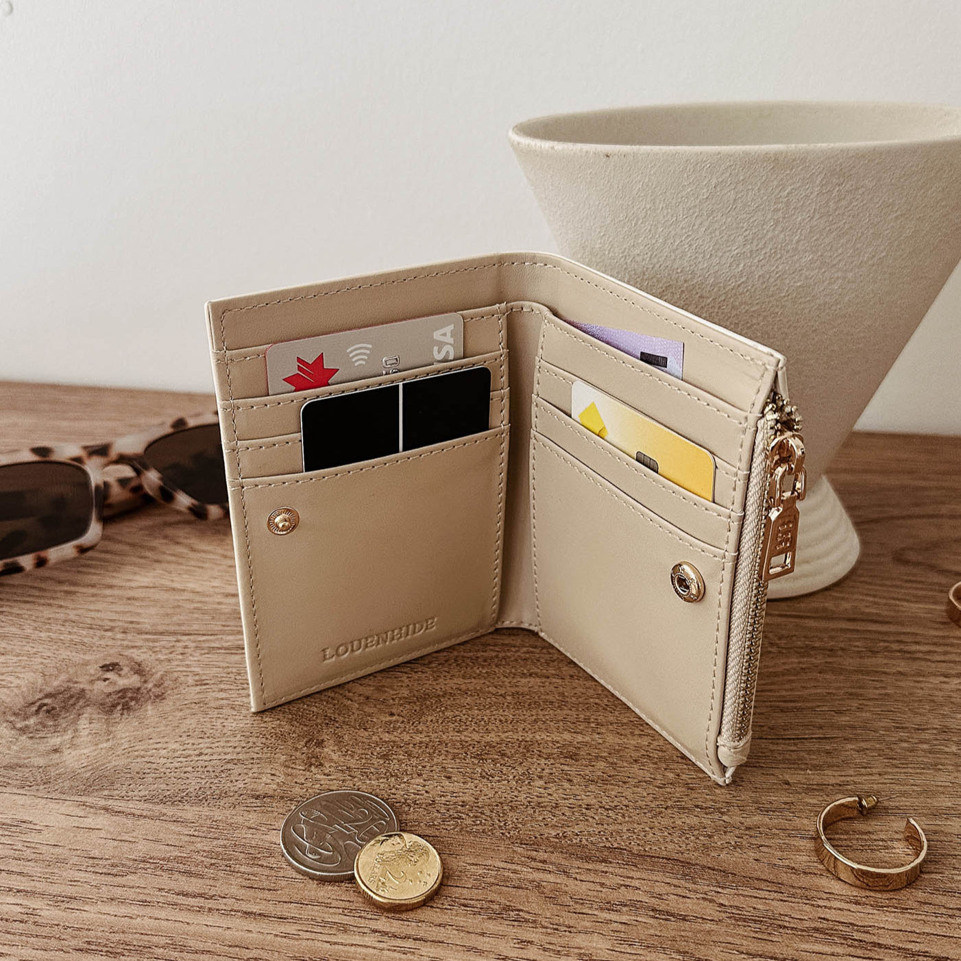 Lily Woven Wallet Vanilla