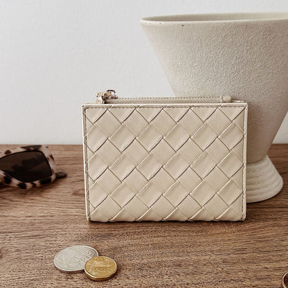 Lily Woven Wallet Vanilla