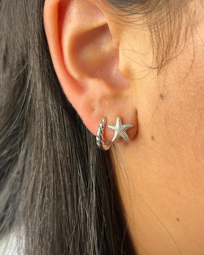 Bronte Starfish Stud Earrings Sterling Silver