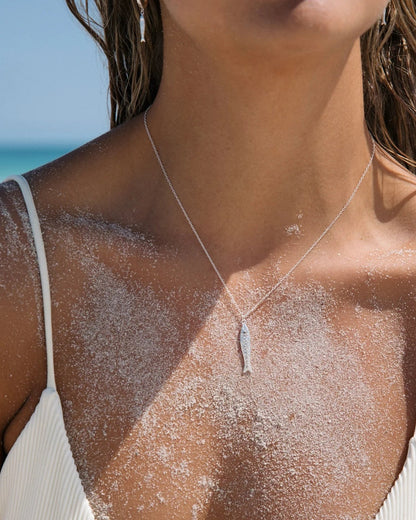 Sardine Necklace Sterling Silver