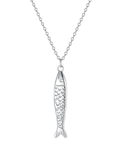 Sardine Necklace Sterling Silver