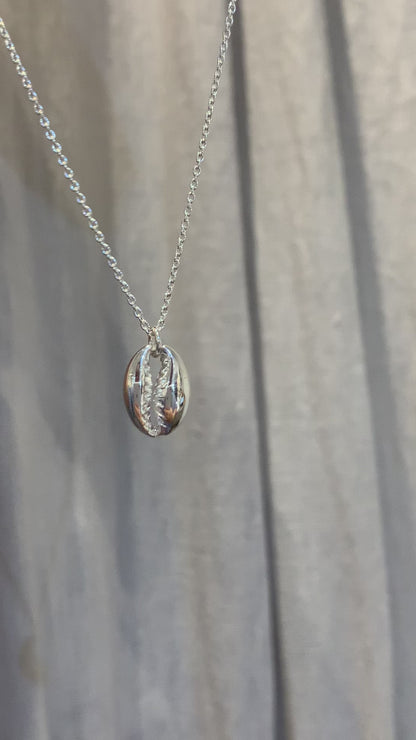 Oasis Cowrie Shell Necklace Sterling Silver