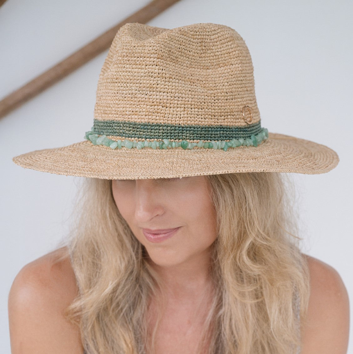 Chelsea Panama Hat in Emerald