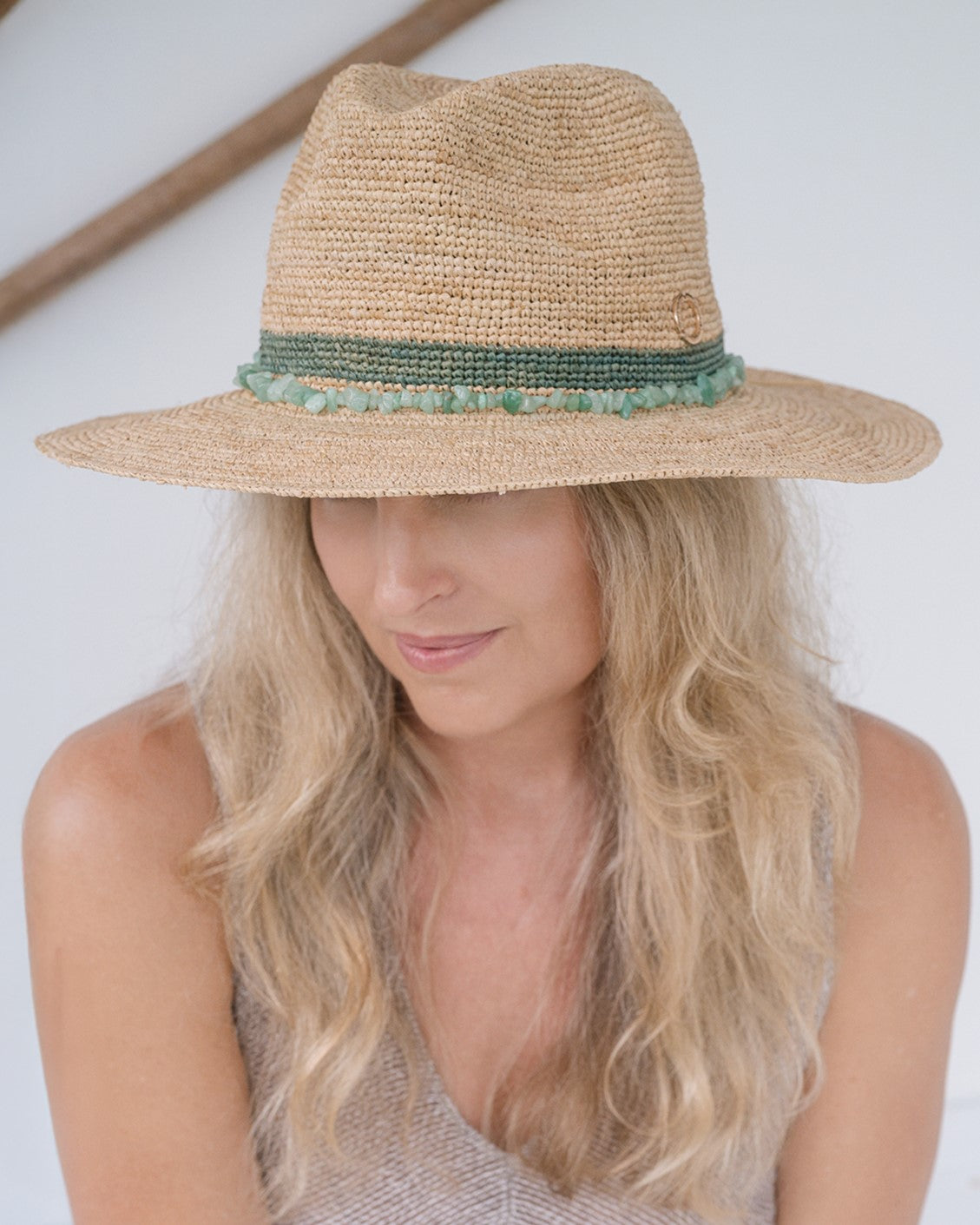 Chelsea Panama Hat in Emerald