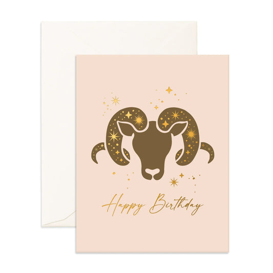 Zodiac Aries Greeting Card
