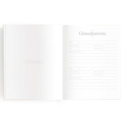 Baby Memories & Milestone Journal in Buttermilk (Boxed)