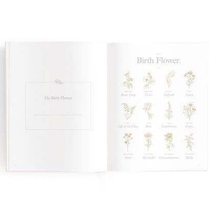 Baby Memories & Milestone Journal in Buttermilk (Boxed)